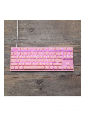 MOTOSPEED CK82 Mechanical 87 Keys RGB Gaming Keyboard with OUTMU Red Switch Multimedia N-key Rollover Pink