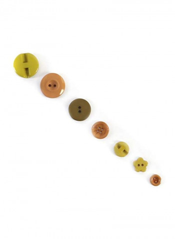 Turtle Clamshell Buttons Orange/Yellow