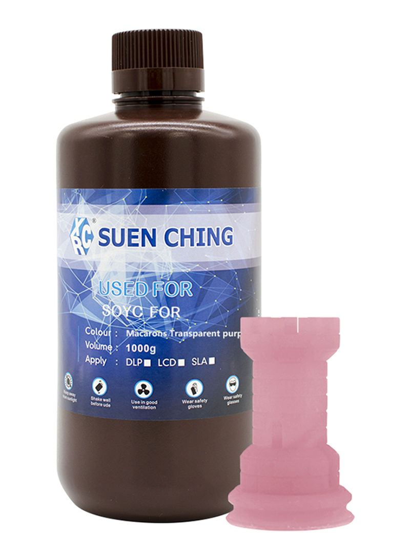 Low-odor Tough Resin Material 3D Printing Rapid Resin Material 1000g Pink
