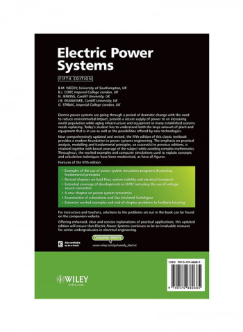 Electric Power Systems Hardcover 5