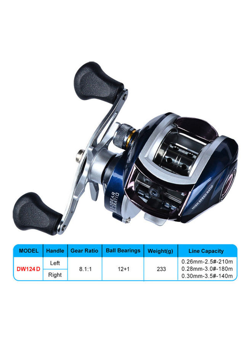 High Speed Radio Magnetic Brake Fishing Wheel 14 x 14 x 14cm