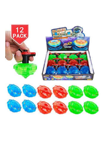 12-Piece LED Spinning Tops
