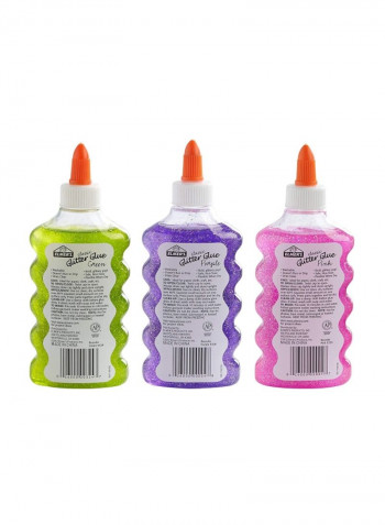 3-Piece Liquid Glitter Glue E316 6ounce