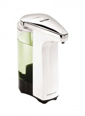 Compact Sensor Pump Soap Dispenser White/Silver