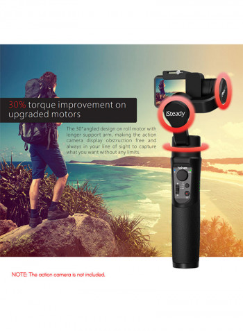 iSteady Pro 2 Handheld 3-Axis Action Camera Gimbal Stabilizer With APP Remote Control Black