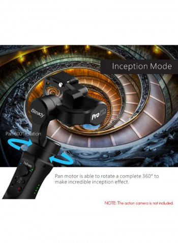 iSteady Pro 2 Handheld 3-Axis Action Camera Gimbal Stabilizer With APP Remote Control Black