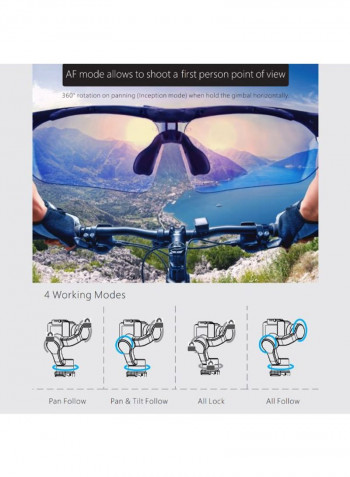 iSteady Pro 2 Handheld 3-Axis Action Camera Gimbal Stabilizer With APP Remote Control Black