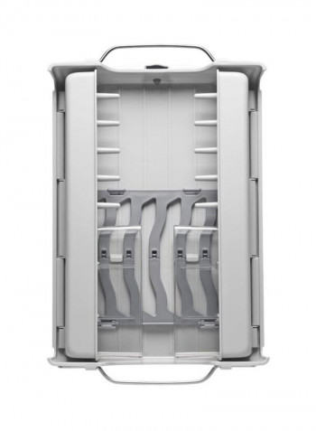 Stainless-Steel Dish Rack White/Silver 20.2x13x4.1inch
