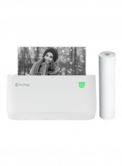 A9 Max Mini Portable Photo Mobile Printer White White