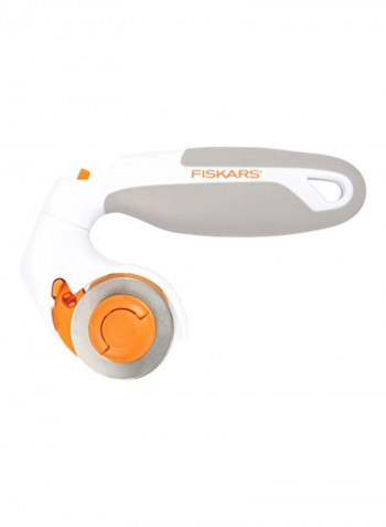 Adjustable Rotary Cutter White/Grey/Yellow 45millimeter