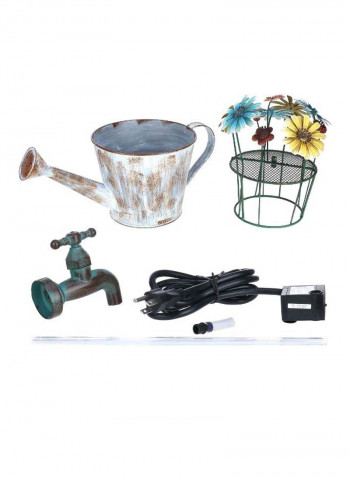 Decorative Stopcock Fountain With US Plug Multicolour 42 x 27centimeter