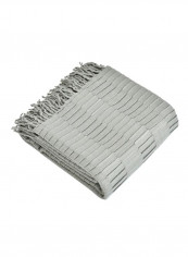 Tassels Design Supple Blanket Cotton Silver 130x160centimeter