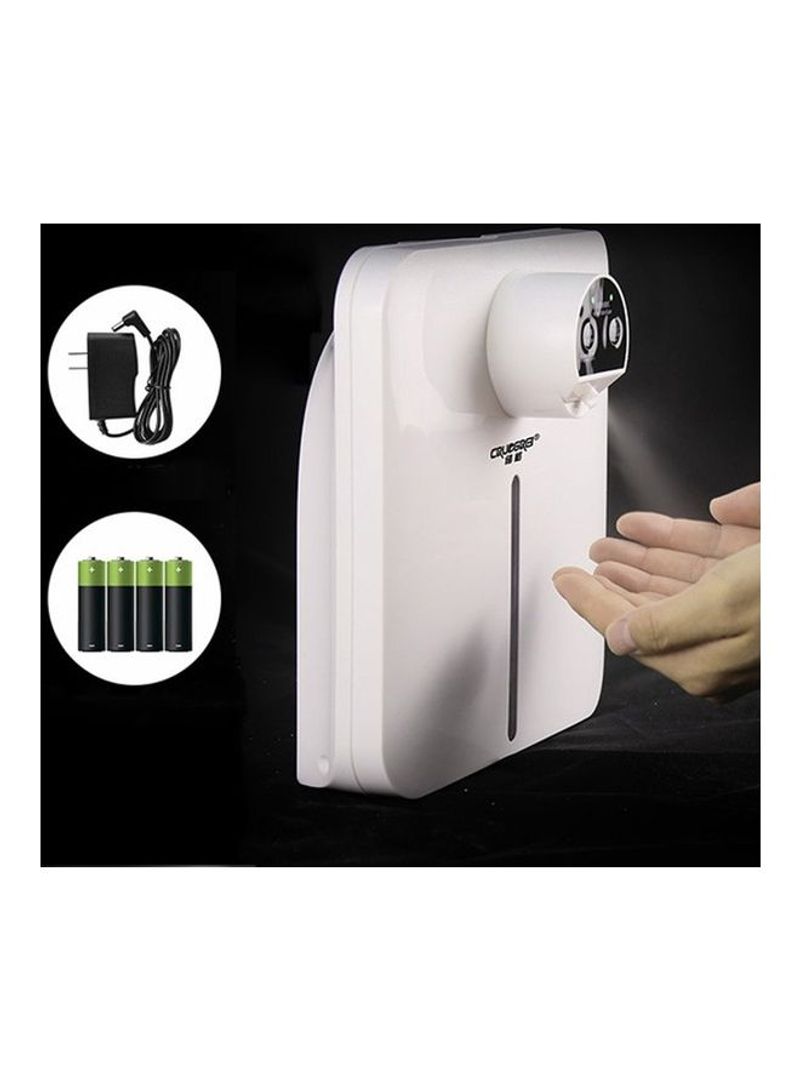 Wall Mounted Hand Washer With Disinfector Alcohol Sprayer White 25 x 12 x 25cm