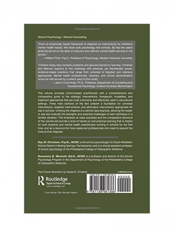 School-based Mental Health: A Practitioner's Guide To Comparative Practices Paperback