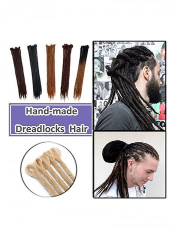 25-Piece Braided Hair Extension Set Multicolour 20inch