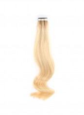 Pack Of 20 Wavy Hair Extension Set 60 Platinum Ash Blonde 14inch