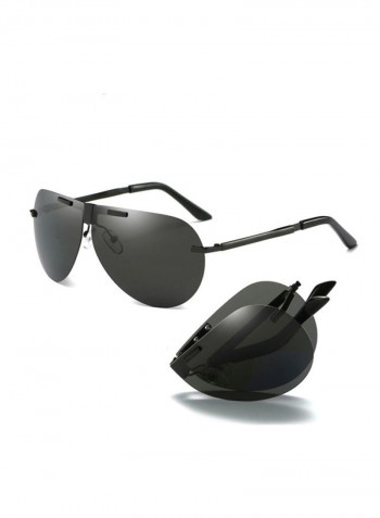 Men's Oval Sunglasses - Lens Size: 67 mm