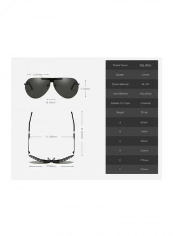 Men's Oval Sunglasses - Lens Size: 67 mm