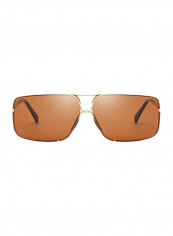 Men's Polarized Rectangular Sunglasses - Lens Size: 44 mm