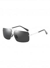 Men's UV Protected Square Sunglasses - Lens Size: 65 mm