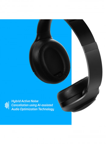 AI Based Wireless Noise Cancelling Headphones Grey/Black