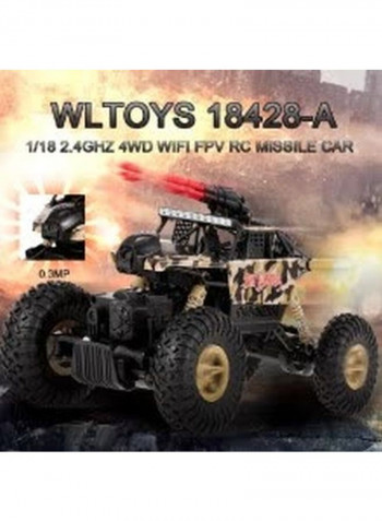Rc Missile Car With Wifi Fpv Camera Off-Road Crawler 40x13x22cm