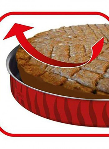 Specialist Round Dish Red/Black 34cm