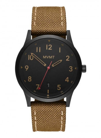 Men's Field Water Resistance Leather Analog Watch 2800017-D