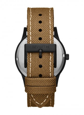 Men's Field Water Resistance Leather Analog Watch 2800017-D