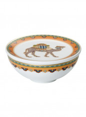 Samarkand Mandarin Gifts Jar With Lid White/Brown 11centimeter