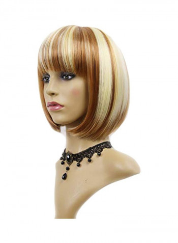 Short Straight Hair Wig 27/613 12inch