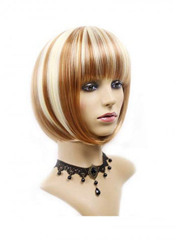 Short Straight Hair Wig 27/613 12inch