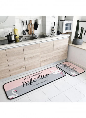 Simple Rectangle Letter Pattern Northern European Style Mat Multicolour 50x170cm
