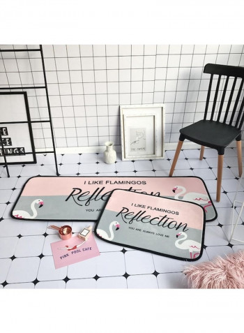 Simple Rectangle Letter Pattern Northern European Style Mat Multicolour 50x170cm