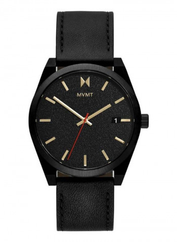 Men's Caviar Water Resistance Leather Analog Watch 28000052-D