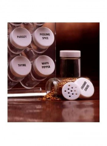 Spice Rack Set Clear 10.75x4.33x11.25inch