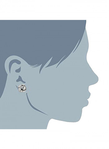 Sterling Silver Knot Stud Earrings