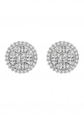 925 Sterling Silver Cubic Zirconia Studded Stud Earrings