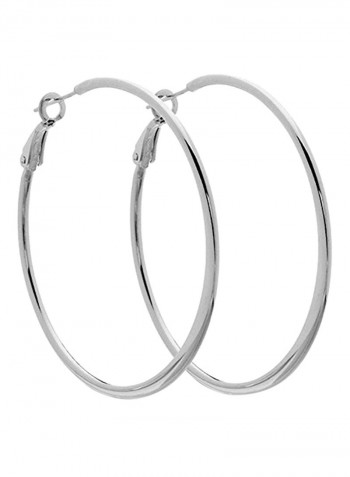 925 Sterling Silver Graduating Hoop Earrings