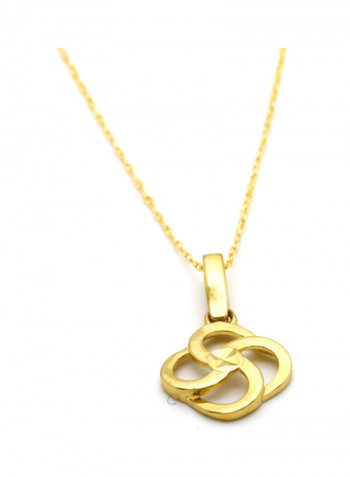 Real Gold Fan Necklace