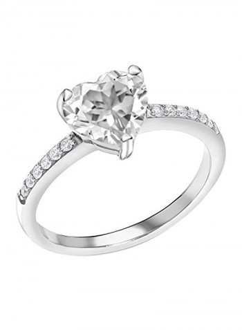 Sterling Silver Fashion Ring With Multiple Gem Stones