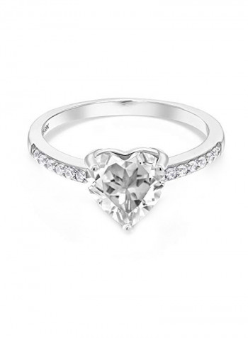 Sterling Silver Fashion Ring With Multiple Gem Stones
