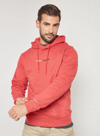 Logo Hoodie Deep Crimson Htr