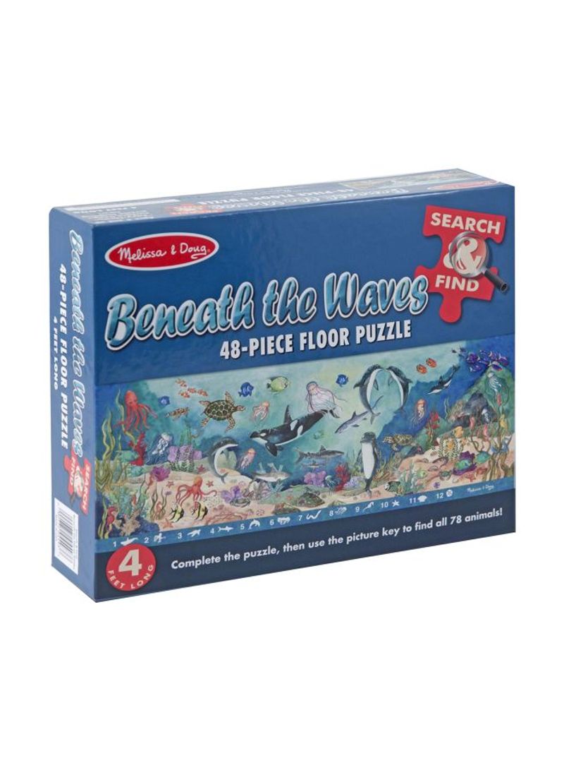48-Piece Search And Find Beneath The Waves Floor Puzzle 4493 4feet