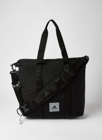Zipper Style Tote Black