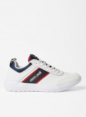 Logo Detailed Fred Low Top Sneaker White/Black/Red