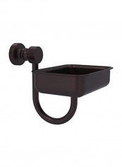 Foxtrot Collection Wall Mounted Soap Dish Brown 4.5x3.5x2inch
