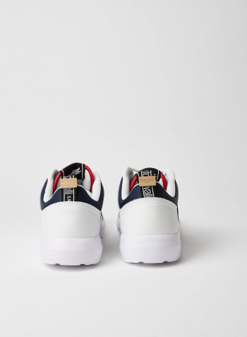 Logo Detailed Fred Low Top Sneaker White/Black/Red