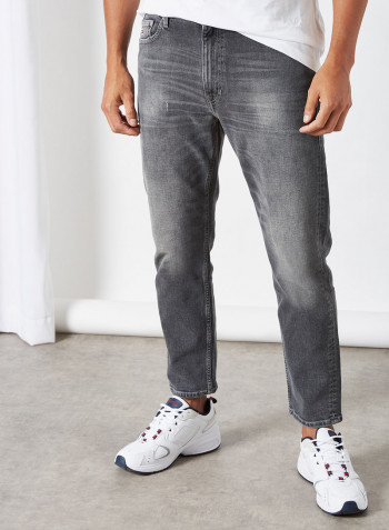 Regular Dad Jeans Grey