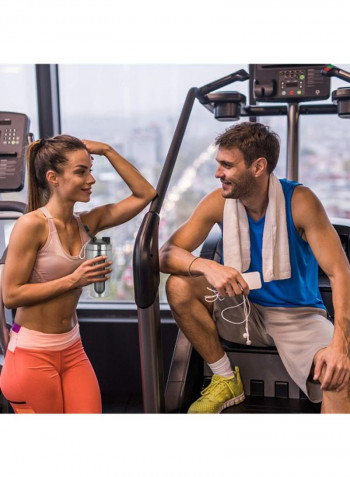Leak Proof Homiguar Stainless Steel Protein Shaker Silver